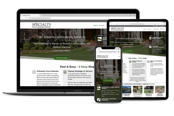 San Antonio Marketing 11 Local San Antonio Website Design Example 1 San Antonio Marketing