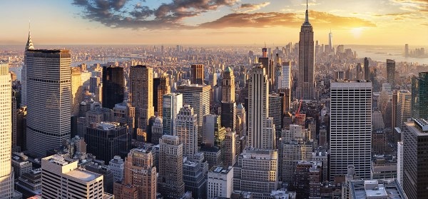 An image of downtown New York City