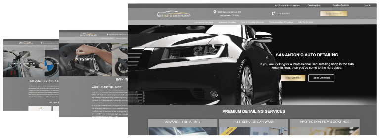 Automotive Web Design Template Designs