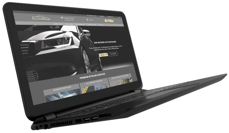 Automotive Website Design Laptop Responsive 