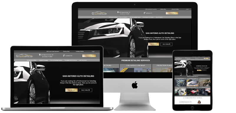Car Detailing Web Design - Mobile Responsive