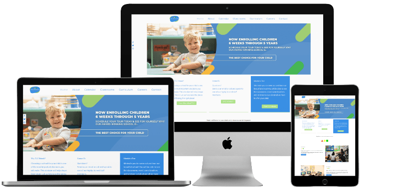Child Care Education Marketing Web Design 