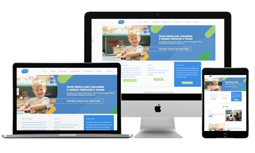 Education Marketing - Case Study - Web Design Background (