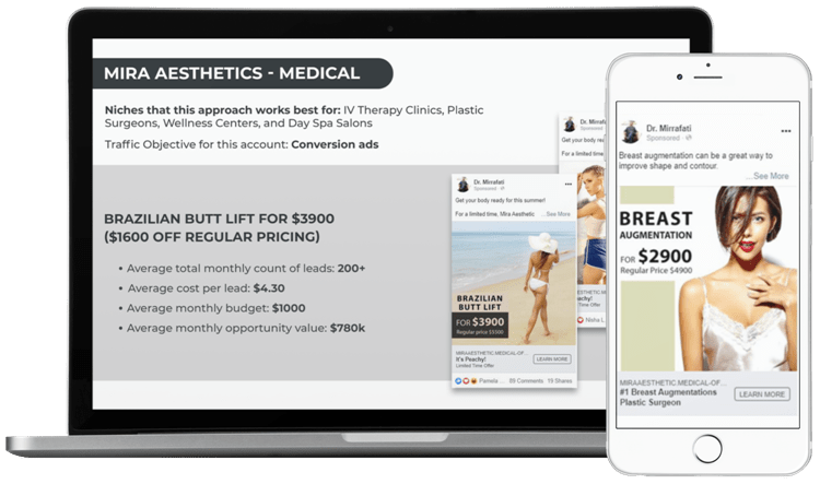 Lead Generation Services 13 Medical Facebook Advertising Mockup