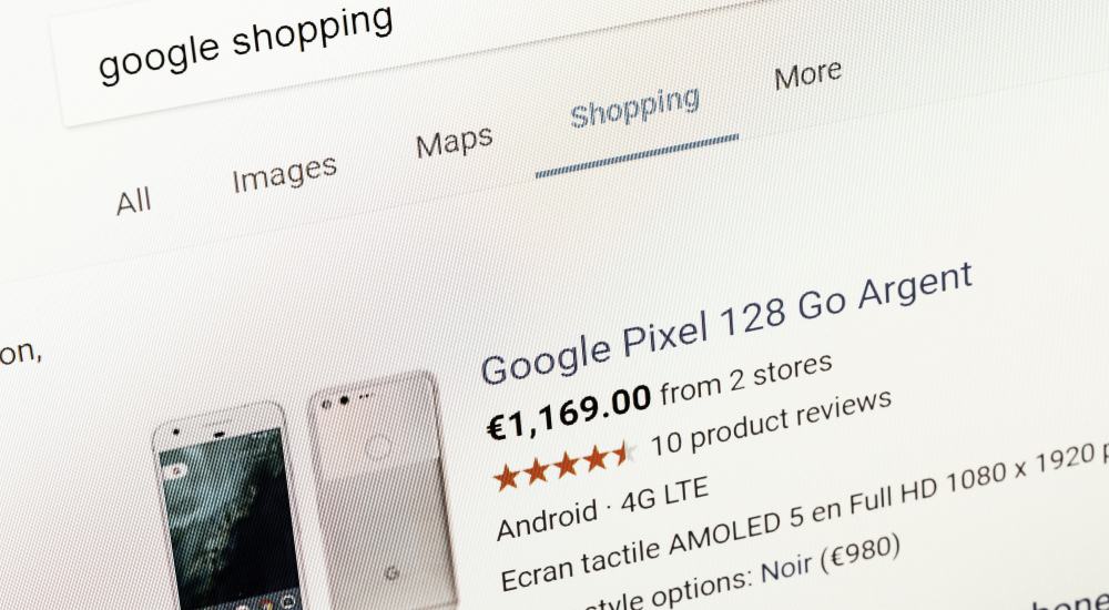 screenshot of Google Shopping Ads