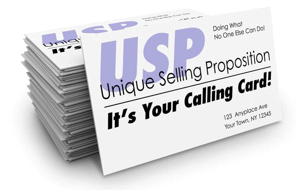 USP in marketing material 